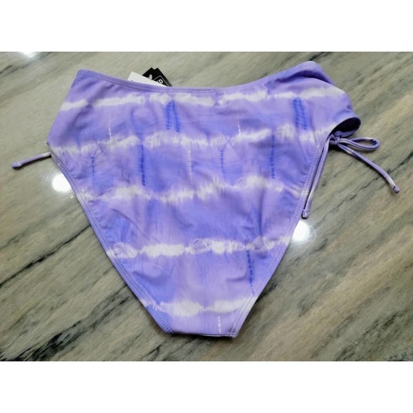 California Waves Purple Tie Dye High Waisted Bottom Medium - Picture 6 of 8